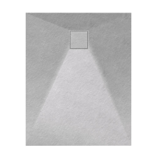 Welland kőhatású zuhanytálca szifonnal 80 x 100 cm - szürke (GT-10080SS) kád, zuhanykabin