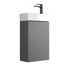 Welland Pico fürdőszobabútor + mosdókagyló + szifon - 40 cm (szürke) fürdőszoba bútor