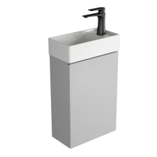Welland Pico fürdőszobabútor + mosdókagyló + szifon - 40 cm (világos szürke) fürdőszoba bútor