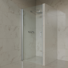 Welland RSDA-90 zuhanyajtó - 90 cm - matt króm profil kád, zuhanykabin