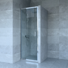 Welland SS-70 zuhanyajtó - 70 cm - matt króm profil kád, zuhanykabin