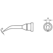 Weller LT pákahegy, forrasztóhegy LT-1SLX kerek formájú, hajlított csúcshegy 2.0 mm (00544 426 99) forrasztási tartozék