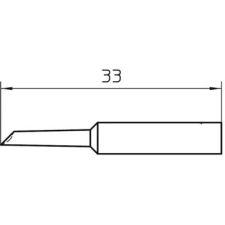 Weller Pákahegy WXP 65-höz, csapott, Weller XNT GW (T0054485499) forrasztási tartozék