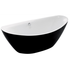 Wellis Arezzo Matt Black szabadon álló kád matt fekete külsővel kád, zuhanykabin