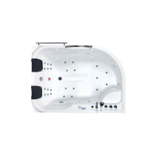  Wellis Dublo 180x130 Hydro akril jobbos kád, Retro csapteleppel csaptelep