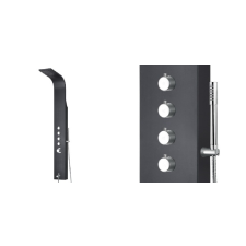  Wellis Mariner Black Matt  zuhanypanel kád, zuhanykabin