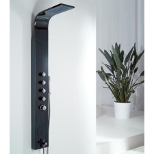 Wellis Mariner hidromasszázs zuhanypanel, szürke színben kád, zuhanykabin