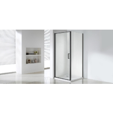 Wellis Quadrum Black 90x90 zuhanykabin - matt fekete kád, zuhanykabin