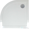 Wellis SMC 80x80x4 cm-es íves lapos zuhanytálca, zuhanyszifonnal WC00411