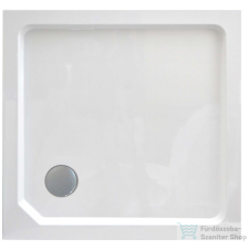 Wellis SMC 90x90x15 cm-es szögletes magas zuhanytálca, zuhanyszifonnal WC00409 kád, zuhanykabin