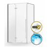 Wellis Sorrento Plus 100 1 nyílóajtós szögletes zuhanykabin jobbos- Easy Clean bevonattal
