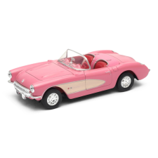 Welly - Chevrolet Corvette (1957) 1:34 kabrió rózsaszín autópálya és játékautó