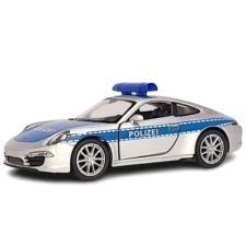 Welly CityDuty: Porsche 911 Carrera S Polizei kisautó, 1:34 autópálya és játékautó