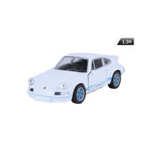 Welly Makett autó, 1:34 1973 PORSCHE 911 Carrerra, fehér és kék rc autó