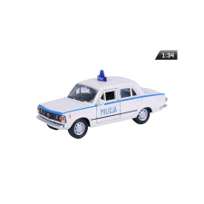 Welly Makett autó, 1:34, PRL FIAT 125p polgárőrség, fehér makett