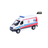 Welly Makett autó, 1:34, PRL Mercedes-Benz Sprinter mentőautó, fehér