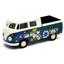  Welly Volkswagen T1 Pick Up modellautó, méretarány 1:34, zöld makett