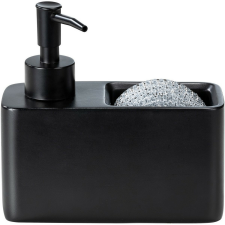 WENKO Resa mosószer adagoló szivacstartó résszel, fekete, fekete papírárú, csomagoló és tárolóeszköz