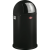 Wesco Pushboy 50 literes nyomófedeles fém szemetes - Matt fekete (112795)