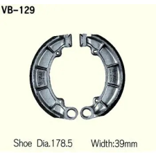 Wesrah VB-129 fékpofa Wesrah Futómű és fék alkatrészek Fékpofák (dobfék) egyéb motorkerékpár alkatrész