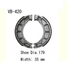 Wesrah VB-420 fékpofa Wesrah Futómű és fék alkatrészek Fékpofák (dobfék) egyéb motorkerékpár alkatrész