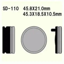 Wesrah VD-110 fékbetét Wesrah Futómű és fék alkatrészek Fékbetétek (tárcsafék) egyéb motorkerékpár alkatrész