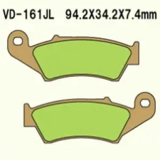 Wesrah VD-161RJL4 fékbetét Wesrah Futómű és fék alkatrészek Fékbetétek (tárcsafék) egyéb motorkerékpár alkatrész