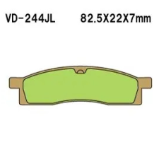 Wesrah VD-244JL fékbetét Wesrah  Futómű és fék alkatrészek Fékbetétek (tárcsafék) egyéb motorkerékpár alkatrész