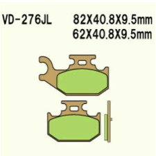 Wesrah VD-276JL fékbetét Wesrah Futómű és fék alkatrész Fékbetét (tárcsafék) egyéb motorkerékpár alkatrész