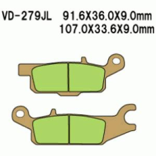 Wesrah VD-279JL fékbetét Wesrah Futómű és fék alkatrész Fékbetét (tárcsafék) egyéb motorkerékpár alkatrész