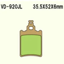 Wesrah VD-920JL fékbetét Wesrah Futómű és fék alkatrészek Fékbetétek (tárcsafék) egyéb motorkerékpár alkatrész