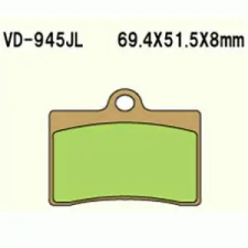 Wesrah VD-945JL fékbetét Wesrah  Futómű és fék alkatrészek Fékbetétek (tárcsafék) egyéb motorkerékpár alkatrész