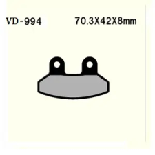 Wesrah VD-994 fékbetét Wesrah  Futómű és fék alkatrészek Fékbetétek (tárcsafék) egyéb motorkerékpár alkatrész
