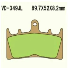 Wesrah Vesrah VD-349SRJL fékbetét Wesrah  Futómű és fék alkatrészek Fékbetétek (tárcsafék) egyéb motorkerékpár alkatrész