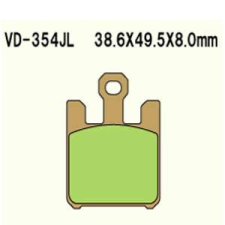 Wesrah Vesrah VD-354JL fékbetét Wesrah Futómű és fék alkatrész Fékbetét (tárcsafék) egyéb motorkerékpár alkatrész