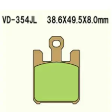 Wesrah Vesrah VD-354JL fékbetét Wesrah Futómű és fék alkatrészek Fékbetétek (tárcsafék) egyéb motorkerékpár alkatrész