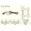 Wesrah YAMAHA GP760 RA760 WB760 WVT760 XL760 WAVERUNNER 96-99 hajtókar Wesrah Motor alkatrészek Főtengelyek és főtengely csapágyak Főtengelyek