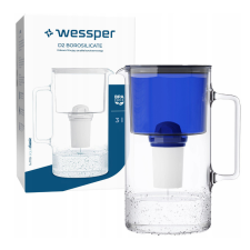 WESSPER D2 ÜVEGKANCSÓ BOROSZILIKÁT 3l + 1x Wessper aquaclassic szűrő kisháztartási gépek kiegészítői