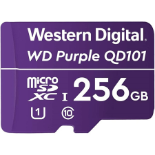 Western Digital MicroSD kártya - 256GB (microSDHC™, SDA 6.0, 24/7 működtetés, Purple) memóriakártya