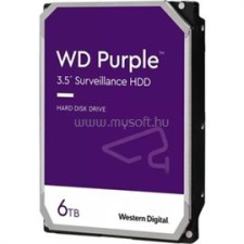 Western Digital Purple 6TB 5400rpm 64MB SATA3 WD62PURZ merevlemez, ssd