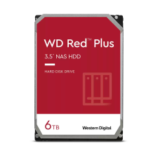 Western Digital WD Red Plus 3.5" 5400rpm 256MB Cache 6TB merevlemez, ssd