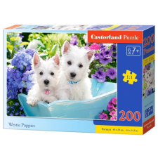Westie kölyökkutyák puzzle puzzle, kirakós