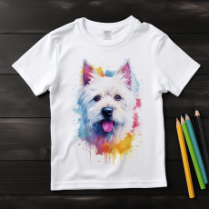  Westie póló (Gyerek)(Színes)