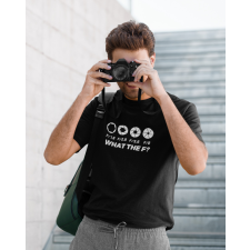  What the f fekete póló egyedi ajándék
