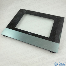 WHIRLPOOL - INDESIT Üveg, ajtó külső (eredeti) WHIRLPOOL / INDESIT tűzhely beépíthető gépek kiegészítői