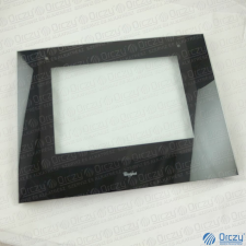 WHIRLPOOL - INDESIT Üveg, ajtó külső (eredeti) WHIRLPOOL / INDESIT tűzhely beépíthető gépek kiegészítői