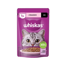 Whiskas Adult tasak 85g nedves macskaeledel lazacos szósszal felnőtt macskák számára macskaeledel