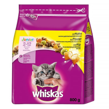 Whiskas Állateledel száraz WHISKAS Junior macskáknak csirkehússal 800g macskaeledel