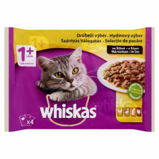  Whiskas alutasak 4-pack szárnyas válogatás mártásban 4*100gr macskaeledel