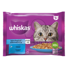  Whiskas alutasakos macskaeledel válogatás - lazac, tonhal 4 x 85 g macskaeledel